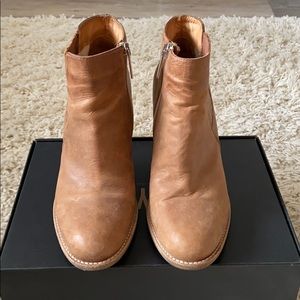 Aquatalia tan booties